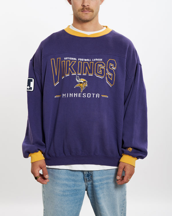 Vintage Minnesota Vikings Embroidered Sweatshirt <br>XL