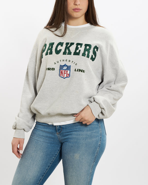 90s Green Bay Packers Embroidered Sweatshirt <br>M