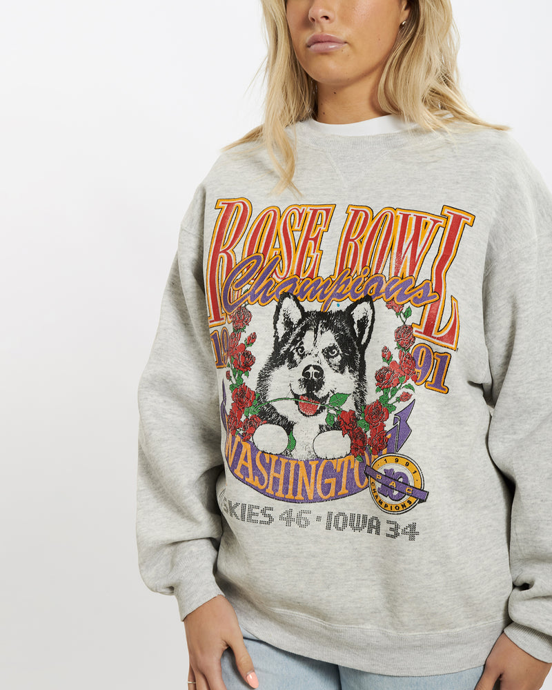 1991 Washington Rose Bowl Sweatshirt <br>M