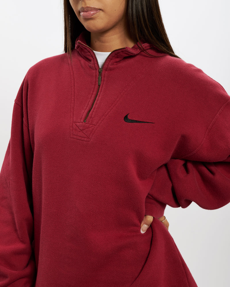 90s Nike Quarter Zip Sweatshirt <br>M