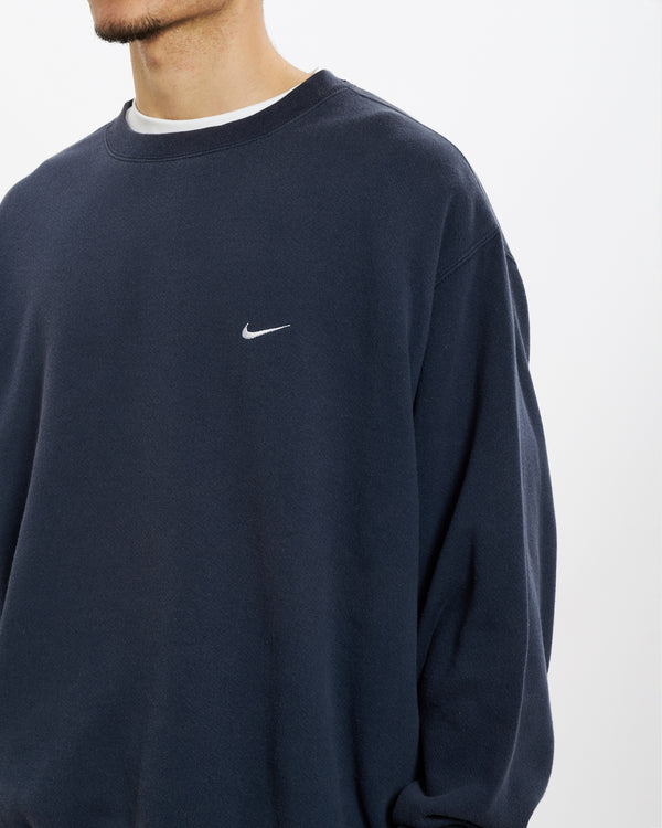 90s Nike Small Swoosh Sweatshirt <br>L