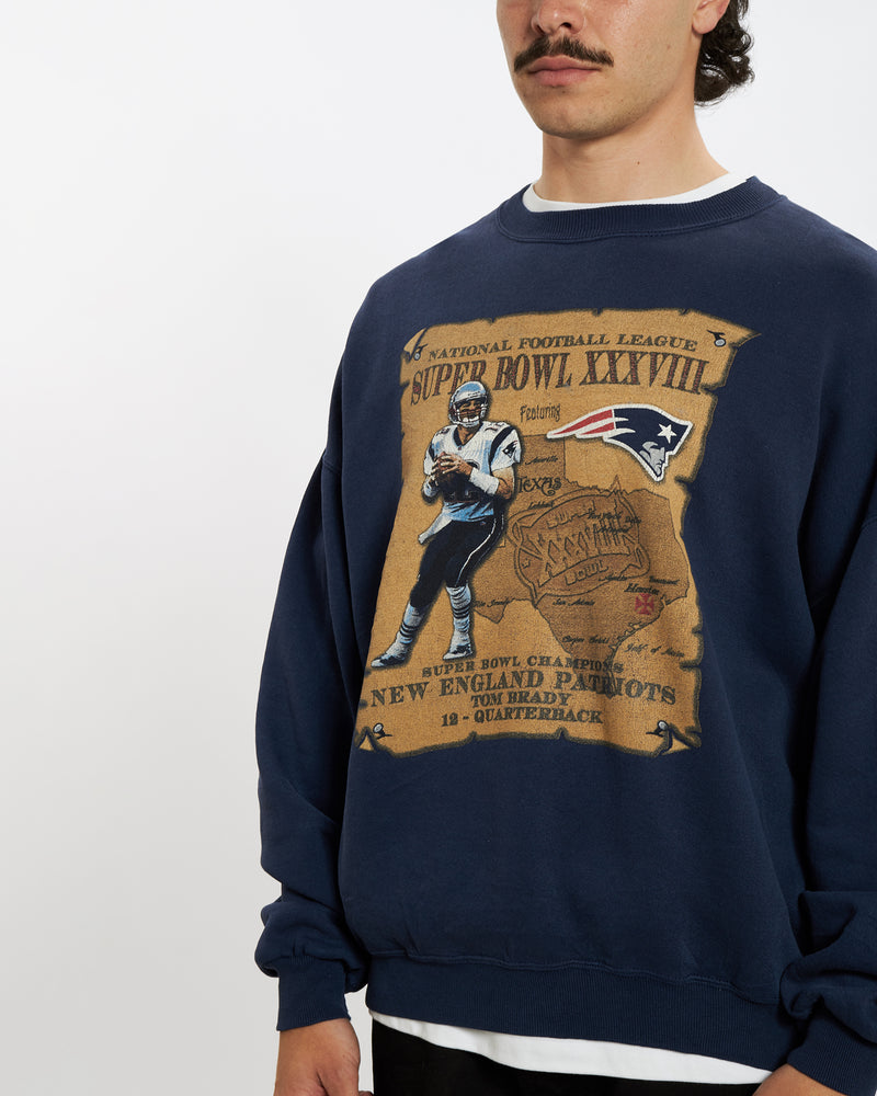 Vintage New England Patriots Sweatshirt <br>L