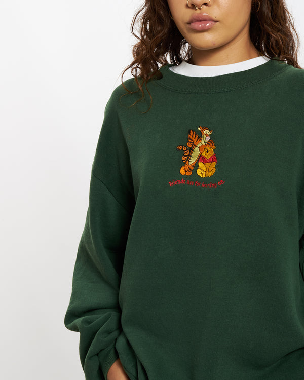 Vintage Embroidered Winnie The Pooh Sweatshirt <br>S