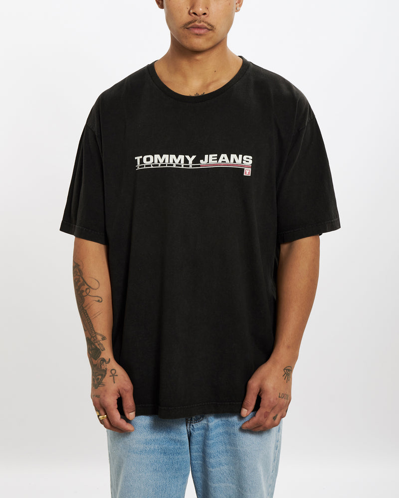 Vintage 90s Tommy Hilfiger Jeans Tee <br>XL , The Real Deal , newtown, sydney, australia, thrift store, opshop, preloved, secondhand, sustainable, retro, antique, 70s, 80s, 90s, 2000s, 00s, fashion, clothing, streetwear, trendy, garment, style, boutique, store, shop, archive, sale, cheap, best, top