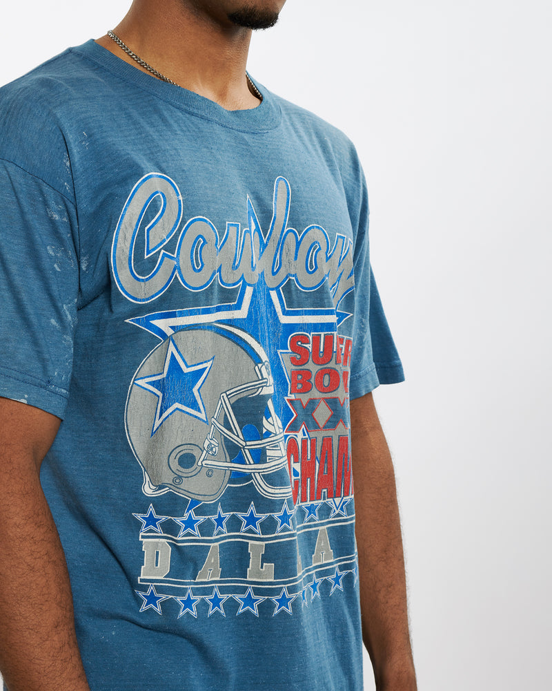 Vintage 1996 Dallas Cowboys 'Super Bowl Champs' Tee <br>L , The Real Deal , newtown, sydney, australia, thrift store, opshop, preloved, secondhand, sustainable, retro, antique, 70s, 80s, 90s, 2000s, 00s, fashion, clothing, streetwear, trendy, garment, style, boutique, store, shop, archive, sale, cheap, best, top