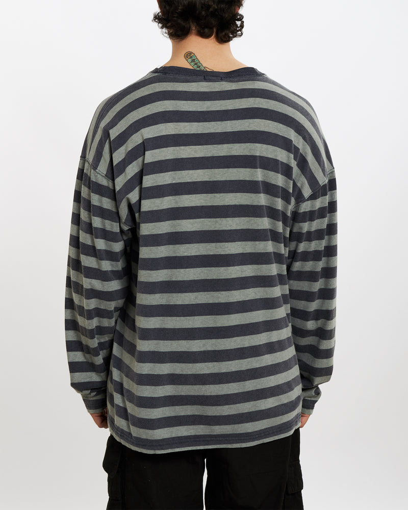 Vintage Guess Striped Long Sleeve Tee <br>L