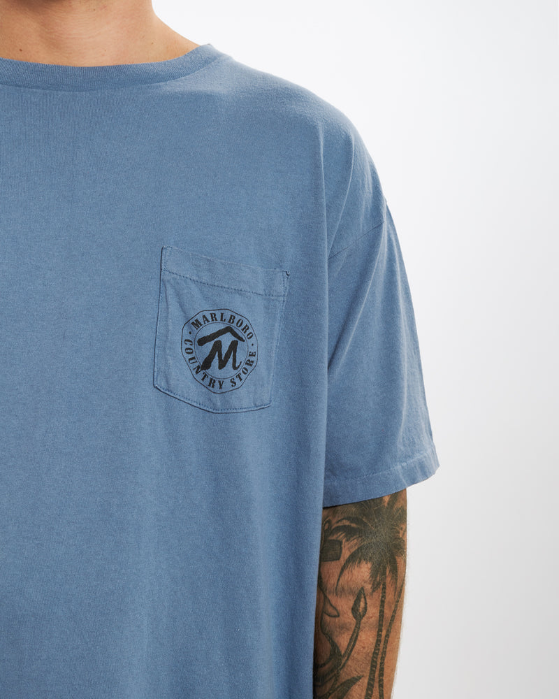 Vintage 90s Marlboro Tee <br>XL , The Real Deal , newtown, sydney, australia, thrift store, opshop, preloved, secondhand, sustainable, retro, antique, 70s, 80s, 90s, 2000s, 00s, fashion, clothing, streetwear, trendy, garment, style, boutique, store, shop, archive, sale, cheap, best, top