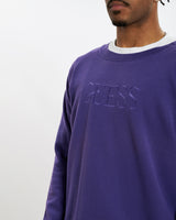 Vintage 90s Guess Sweatshirt <br>L , The Real Deal , newtown, sydney, australia, thrift store, opshop, preloved, secondhand, sustainable, retro, antique, 70s, 80s, 90s, 2000s, 00s, fashion, clothing, streetwear, trendy, garment, style, boutique, store, shop, archive, sale, cheap, best, top