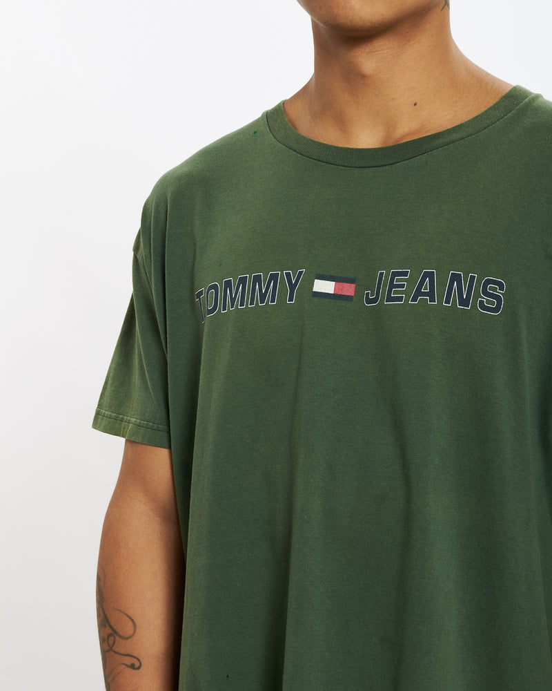 Vintage 90s Tommy Hilfiger Jeans Tee <br>XL , The Real Deal , newtown, sydney, australia, thrift store, opshop, preloved, secondhand, sustainable, retro, antique, 70s, 80s, 90s, 2000s, 00s, fashion, clothing, streetwear, trendy, garment, style, boutique, store, shop, archive, sale, cheap, best, top