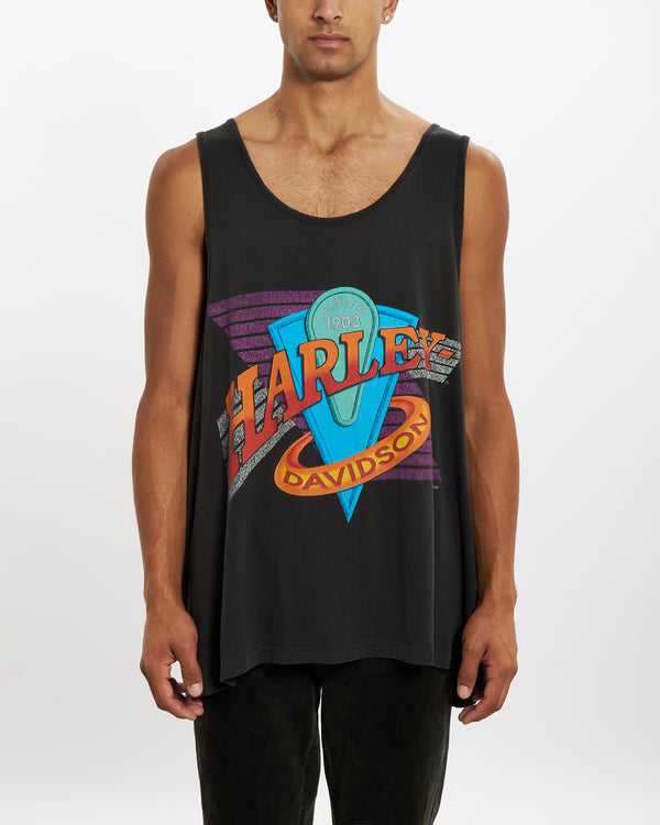 Vintage 90s Harley Davidson Singlet <br>XL , The Real Deal , newtown, sydney, australia, thrift store, opshop, preloved, secondhand, sustainable, retro, antique, 70s, 80s, 90s, 2000s, 00s, fashion, clothing, streetwear, trendy, garment, style, boutique, store, shop, archive, sale, cheap, best, top