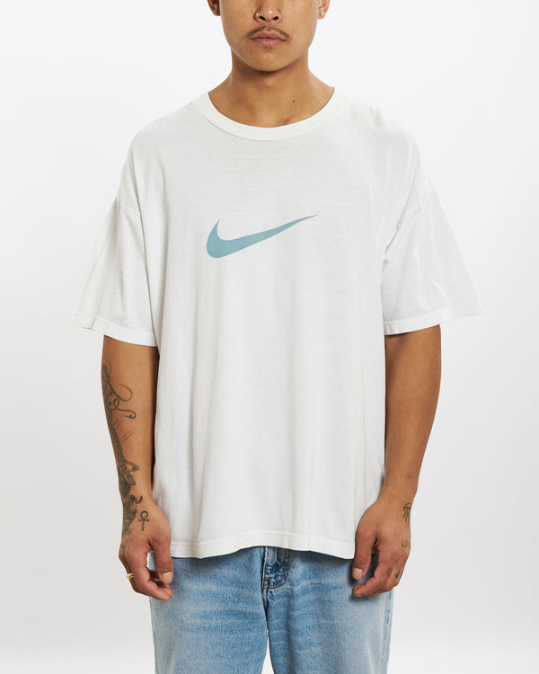 Vintage 90s Nike Centre Swoosh Tee <br>XL , The Real Deal , newtown, sydney, australia, thrift store, opshop, preloved, secondhand, sustainable, retro, antique, 70s, 80s, 90s, 2000s, 00s, fashion, clothing, streetwear, trendy, garment, style, boutique, store, shop, archive, sale, cheap, best, top
