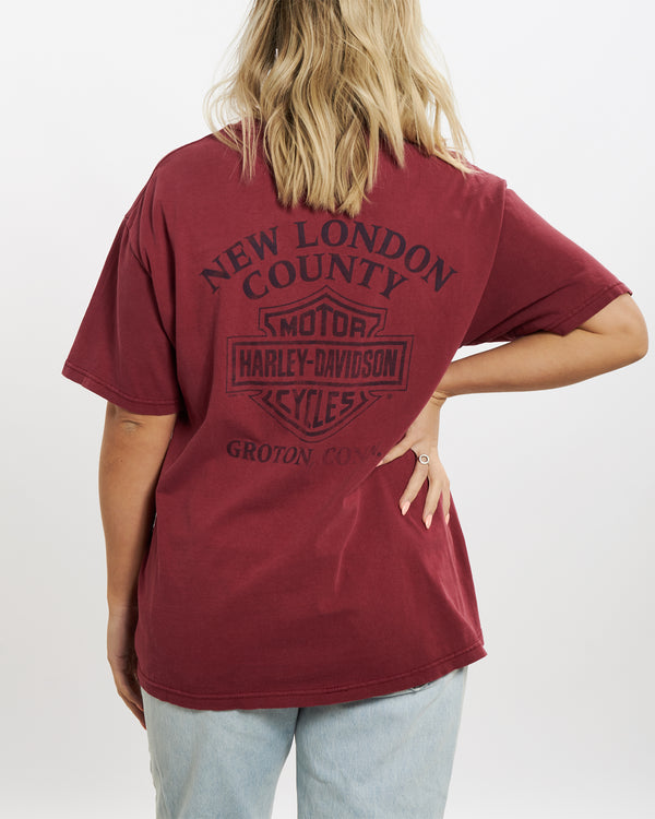 Vintage Harley Davidson 'Groton, Conn' Tee <br>M