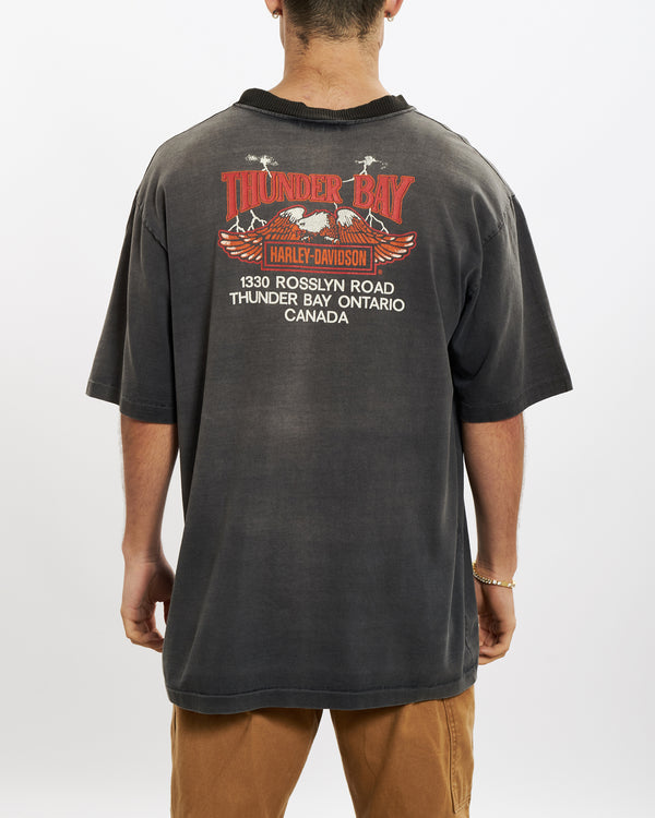 Vintage Harley Davidson 'Canada' Tee <br>L , The Real Deal , newtown, sydney, australia, thrift store, opshop, preloved, secondhand, sustainable, retro, antique, 70s, 80s, 90s, 2000s, 00s, fashion, clothing, streetwear, trendy, garment, style, boutique, store, shop, archive, sale, cheap, best, top