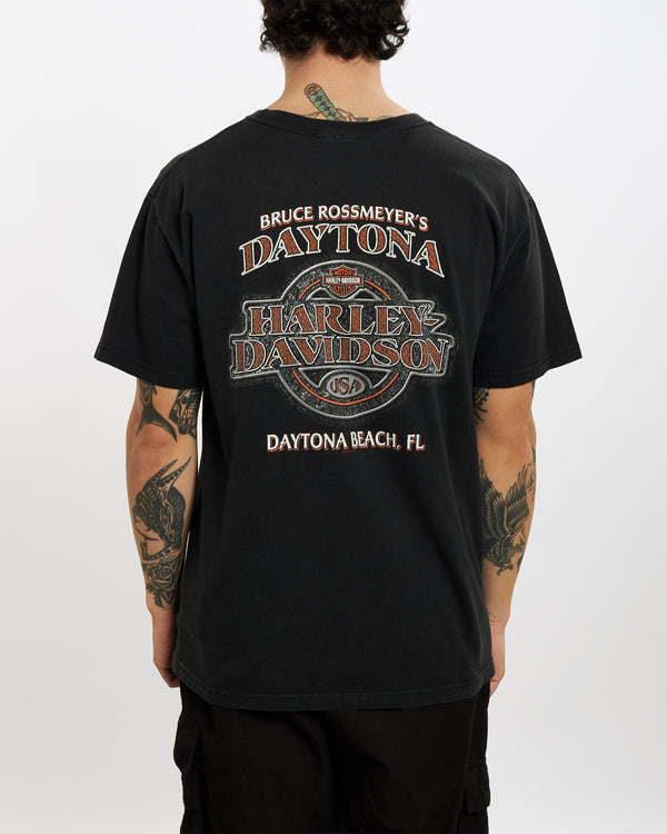 Vintage Harley Davidson 'Daytona' Tee <br>L , The Real Deal , newtown, sydney, australia, thrift store, opshop, preloved, secondhand, sustainable, retro, antique, 70s, 80s, 90s, 2000s, 00s, fashion, clothing, streetwear, trendy, garment, style, boutique, store, shop, archive, sale, cheap, best, top