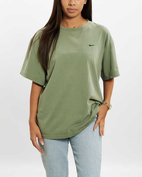 Vintage 90s Nike Heavyweight 'Mini Swoosh' Tee <br>M , The Real Deal , newtown, sydney, australia, thrift store, opshop, preloved, secondhand, sustainable, retro, antique, 70s, 80s, 90s, 2000s, 00s, fashion, clothing, streetwear, trendy, garment, style, boutique, store, shop, archive, sale, cheap, best, top