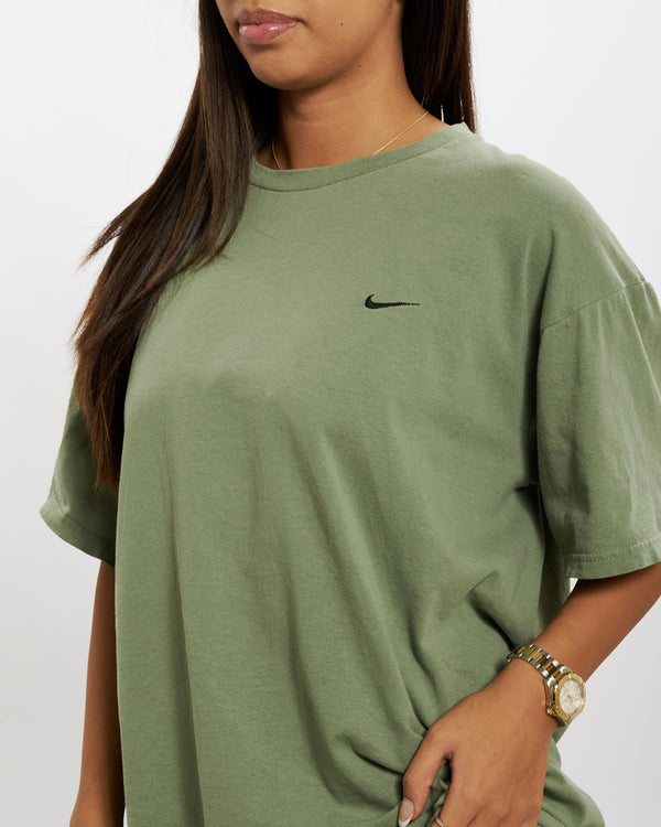 90s Nike Heavyweight 'Mini Swoosh' Tee <br>M