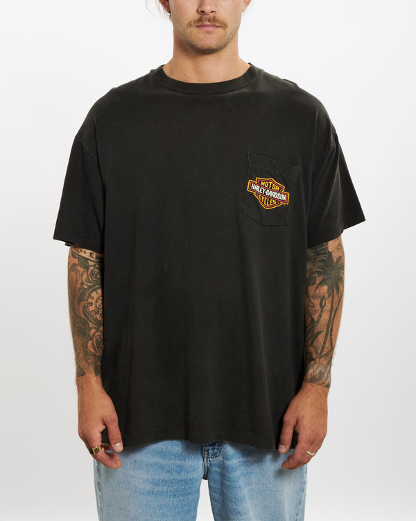 Vintage 90s Harley Davidson 'Delaware' Tee <br>XL , The Real Deal , newtown, sydney, australia, thrift store, opshop, preloved, secondhand, sustainable, retro, antique, 70s, 80s, 90s, 2000s, 00s, fashion, clothing, streetwear, trendy, garment, style, boutique, store, shop, archive, sale, cheap, best, top