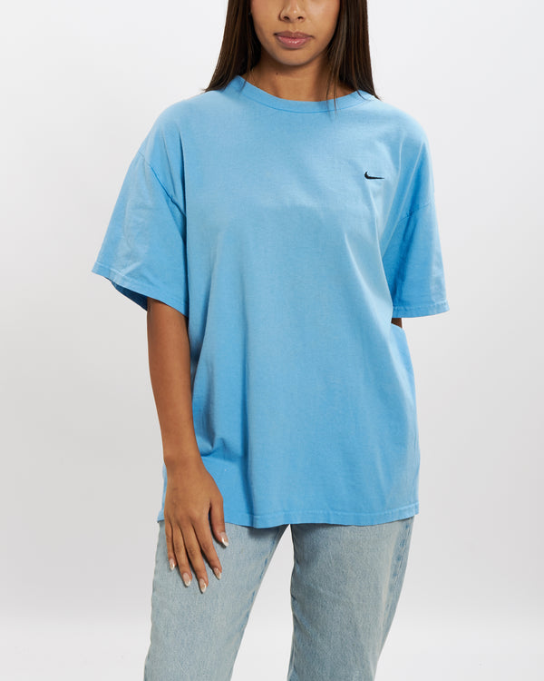Vintage 90s Nike Heavyweight 'Mini Swoosh' Tee <br>M , The Real Deal , newtown, sydney, australia, thrift store, opshop, preloved, secondhand, sustainable, retro, antique, 70s, 80s, 90s, 2000s, 00s, fashion, clothing, streetwear, trendy, garment, style, boutique, store, shop, archive, sale, cheap, best, top