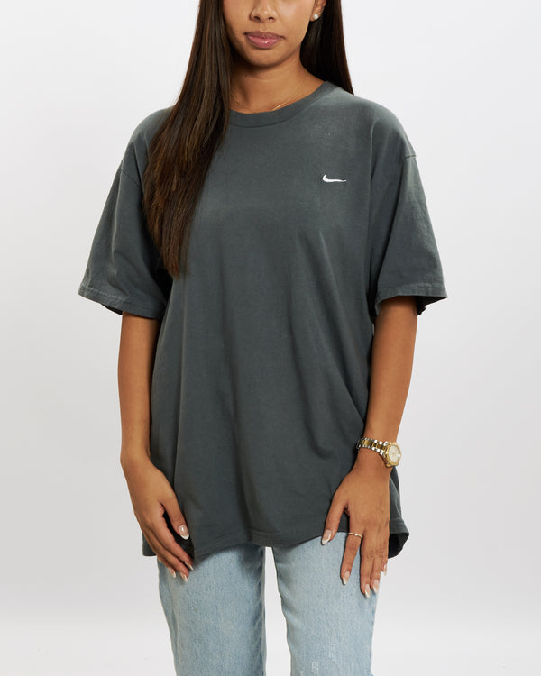 Vintage 90s Nike Heavyweight 'Mini Swoosh' Tee <br>M , The Real Deal , newtown, sydney, australia, thrift store, opshop, preloved, secondhand, sustainable, retro, antique, 70s, 80s, 90s, 2000s, 00s, fashion, clothing, streetwear, trendy, garment, style, boutique, store, shop, archive, sale, cheap, best, top