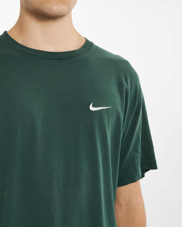 90s Nike Heavyweight 'Mini Swoosh' Tee <br>L