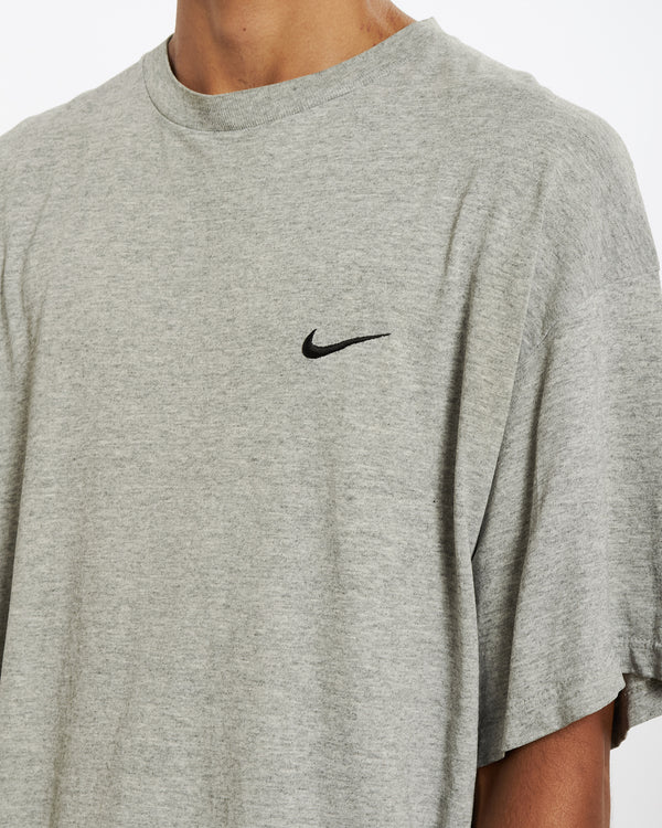 Vintage 90s Nike Heavyweight 'Mini Swoosh' Tee <br>XXL , The Real Deal , newtown, sydney, australia, thrift store, opshop, preloved, secondhand, sustainable, retro, antique, 70s, 80s, 90s, 2000s, 00s, fashion, clothing, streetwear, trendy, garment, style, boutique, store, shop, archive, sale, cheap, best, top