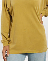 90s Piping Hot Mock Neck Long Sleeve Tee <br>M