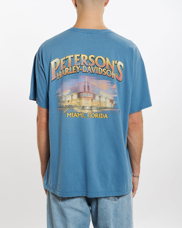 Vintage Harley Davidson 'Miami, Florida' Tee <br>L , The Real Deal , newtown, sydney, australia, thrift store, opshop, preloved, secondhand, sustainable, retro, antique, 70s, 80s, 90s, 2000s, 00s, fashion, clothing, streetwear, trendy, garment, style, boutique, store, shop, archive, sale, cheap, best, top