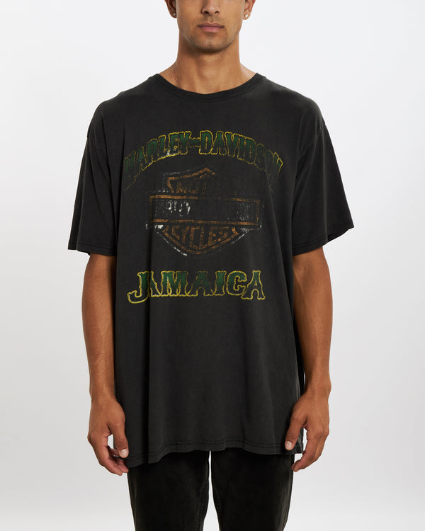 Vintage 90s Harley Davidson 'Jamaica' Tee <br>XL , The Real Deal , newtown, sydney, australia, thrift store, opshop, preloved, secondhand, sustainable, retro, antique, 70s, 80s, 90s, 2000s, 00s, fashion, clothing, streetwear, trendy, garment, style, boutique, store, shop, archive, sale, cheap, best, top