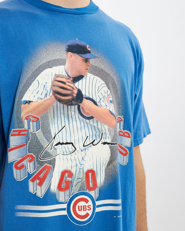 Vintage 1999 Chicago Cubs Tee <br>L , The Real Deal , newtown, sydney, australia, thrift store, opshop, preloved, secondhand, sustainable, retro, antique, 70s, 80s, 90s, 2000s, 00s, fashion, clothing, streetwear, trendy, garment, style, boutique, store, shop, archive, sale, cheap, best, top