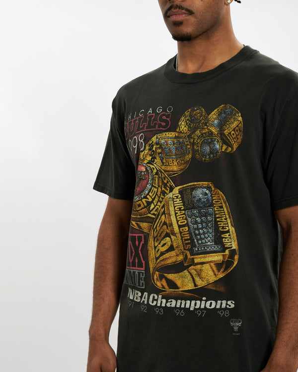 Vintage 1998 Chicago Bulls Championship Tee <br>L , The Real Deal , newtown, sydney, australia, thrift store, opshop, preloved, secondhand, sustainable, retro, antique, 70s, 80s, 90s, 2000s, 00s, fashion, clothing, streetwear, trendy, garment, style, boutique, store, shop, archive, sale, cheap, best, top