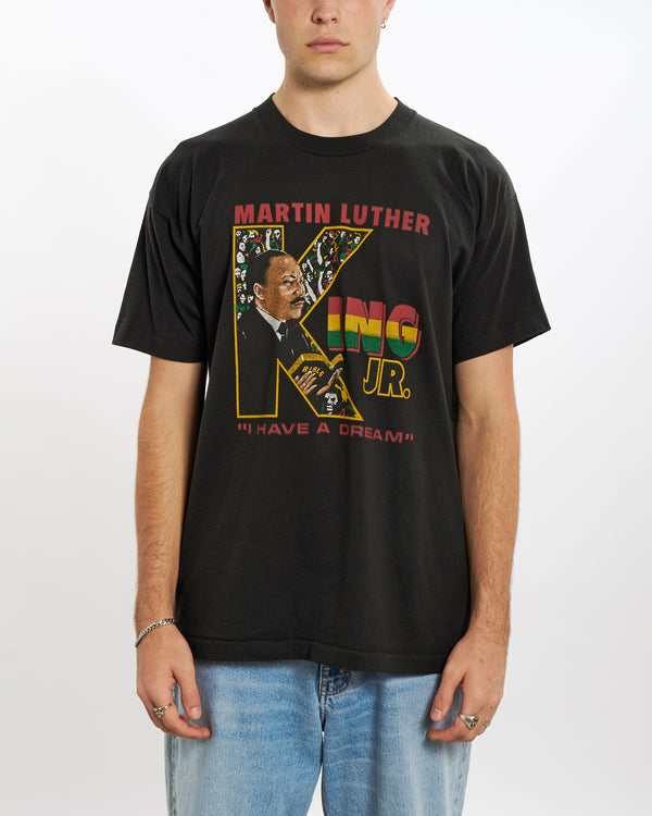 Vintage 90s Martin Luther King Jr 'I Have A Dream' Tee <br>L , The Real Deal , newtown, sydney, australia, thrift store, opshop, preloved, secondhand, sustainable, retro, antique, 70s, 80s, 90s, 2000s, 00s, fashion, clothing, streetwear, trendy, garment, style, boutique, store, shop, archive, sale, cheap, best, top