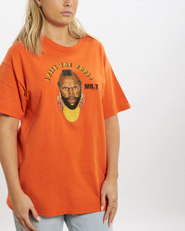 Vintage Mr.T Tee <br>M , The Real Deal , newtown, sydney, australia, thrift store, opshop, preloved, secondhand, sustainable, retro, antique, 70s, 80s, 90s, 2000s, 00s, fashion, clothing, streetwear, trendy, garment, style, boutique, store, shop, archive, sale, cheap, best, top