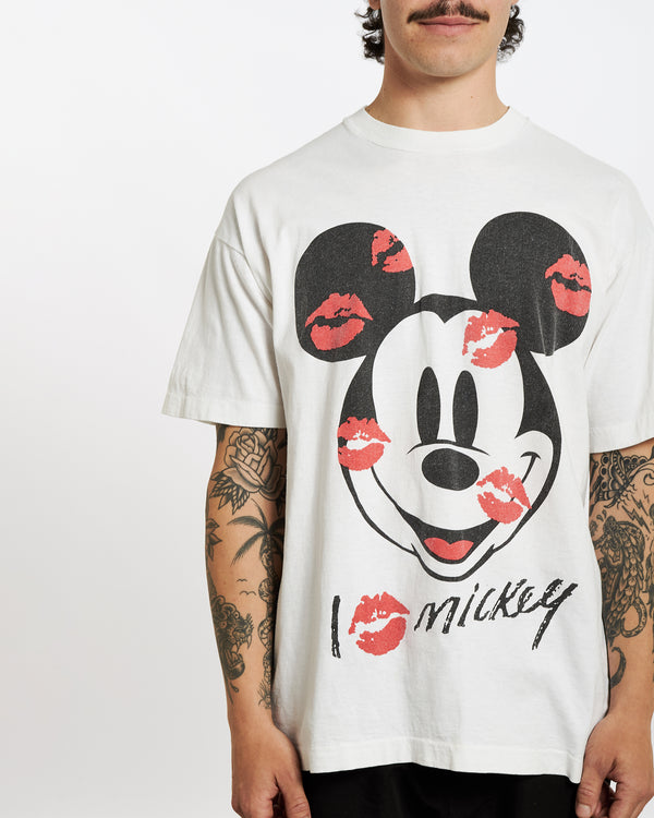 Vintage 90s Mickey Mouse Tee <br>L , The Real Deal , newtown, sydney, australia, thrift store, opshop, preloved, secondhand, sustainable, retro, antique, 70s, 80s, 90s, 2000s, 00s, fashion, clothing, streetwear, trendy, garment, style, boutique, store, shop, archive, sale, cheap, best, top
