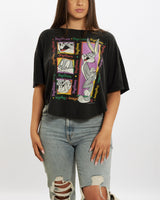 Vintage 1996 Looney Tunes Crop Top <br>M , The Real Deal , newtown, sydney, australia, thrift store, opshop, preloved, secondhand, sustainable, retro, antique, 70s, 80s, 90s, 2000s, 00s, fashion, clothing, streetwear, trendy, garment, style, boutique, store, shop, archive, sale, cheap, best, top