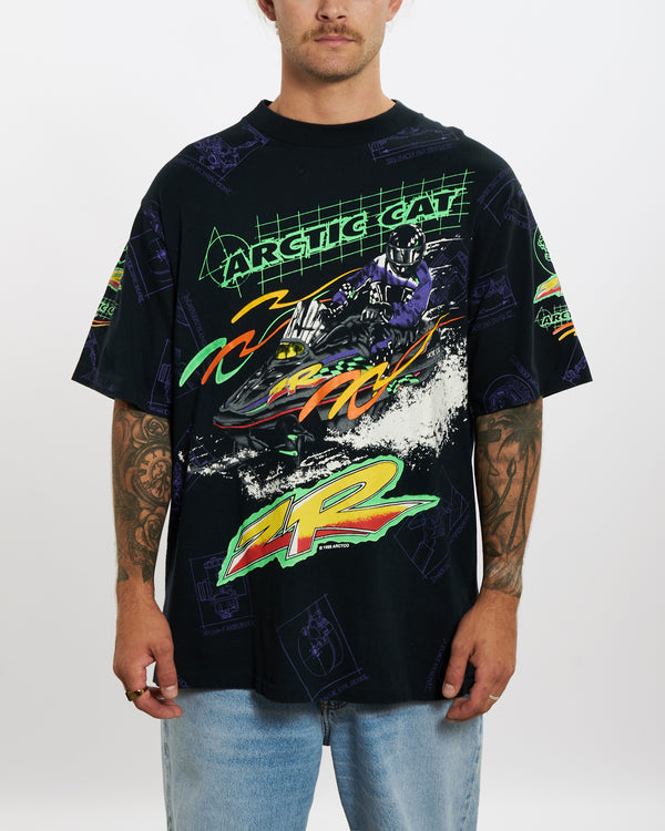 Vintage 1995 Arctic Cat All Over Print Tee <br>XL , The Real Deal , newtown, sydney, australia, thrift store, opshop, preloved, secondhand, sustainable, retro, antique, 70s, 80s, 90s, 2000s, 00s, fashion, clothing, streetwear, trendy, garment, style, boutique, store, shop, archive, sale, cheap, best, top