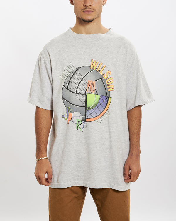 Vintage 90s Wilson Pro Sport Tee <br>L , The Real Deal , newtown, sydney, australia, thrift store, opshop, preloved, secondhand, sustainable, retro, antique, 70s, 80s, 90s, 2000s, 00s, fashion, clothing, streetwear, trendy, garment, style, boutique, store, shop, archive, sale, cheap, best, top