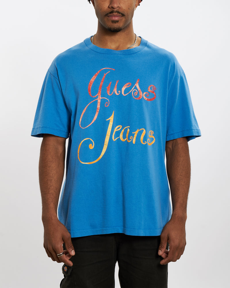 Vintage 90s Guess Jeans Tee <br>L , The Real Deal , newtown, sydney, australia, thrift store, opshop, preloved, secondhand, sustainable, retro, antique, 70s, 80s, 90s, 2000s, 00s, fashion, clothing, streetwear, trendy, garment, style, boutique, store, shop, archive, sale, cheap, best, top