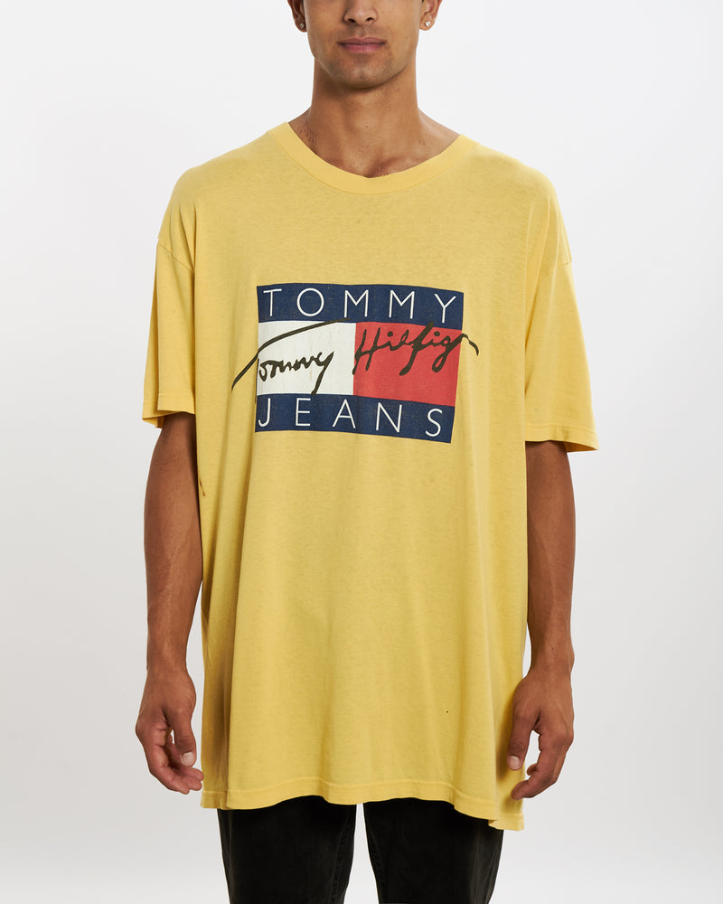 Vintage 90s Tommy Hilfiger Big Flag Tee <br>XXL , The Real Deal , newtown, sydney, australia, thrift store, opshop, preloved, secondhand, sustainable, retro, antique, 70s, 80s, 90s, 2000s, 00s, fashion, clothing, streetwear, trendy, garment, style, boutique, store, shop, archive, sale, cheap, best, top