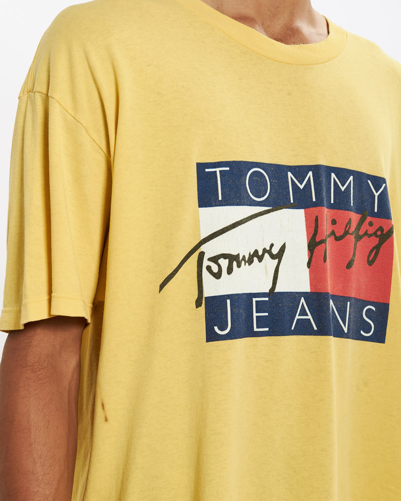 Vintage 90s Tommy Hilfiger Big Flag Tee <br>XXL , The Real Deal , newtown, sydney, australia, thrift store, opshop, preloved, secondhand, sustainable, retro, antique, 70s, 80s, 90s, 2000s, 00s, fashion, clothing, streetwear, trendy, garment, style, boutique, store, shop, archive, sale, cheap, best, top