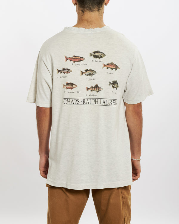 Vintage 90s Chaps Ralph Lauren 'Fish' Tee <br>L , The Real Deal , newtown, sydney, australia, thrift store, opshop, preloved, secondhand, sustainable, retro, antique, 70s, 80s, 90s, 2000s, 00s, fashion, clothing, streetwear, trendy, garment, style, boutique, store, shop, archive, sale, cheap, best, top