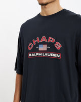 Vintage 90s Chaps Ralph Lauren Logo Tee <br>L , The Real Deal , newtown, sydney, australia, thrift store, opshop, preloved, secondhand, sustainable, retro, antique, 70s, 80s, 90s, 2000s, 00s, fashion, clothing, streetwear, trendy, garment, style, boutique, store, shop, archive, sale, cheap, best, top