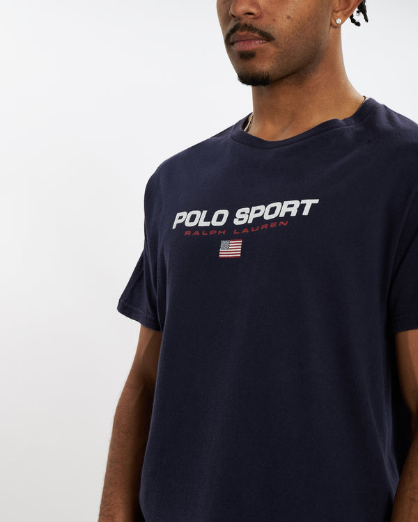 Vintage Polo Sport Logo Tee <br>L
