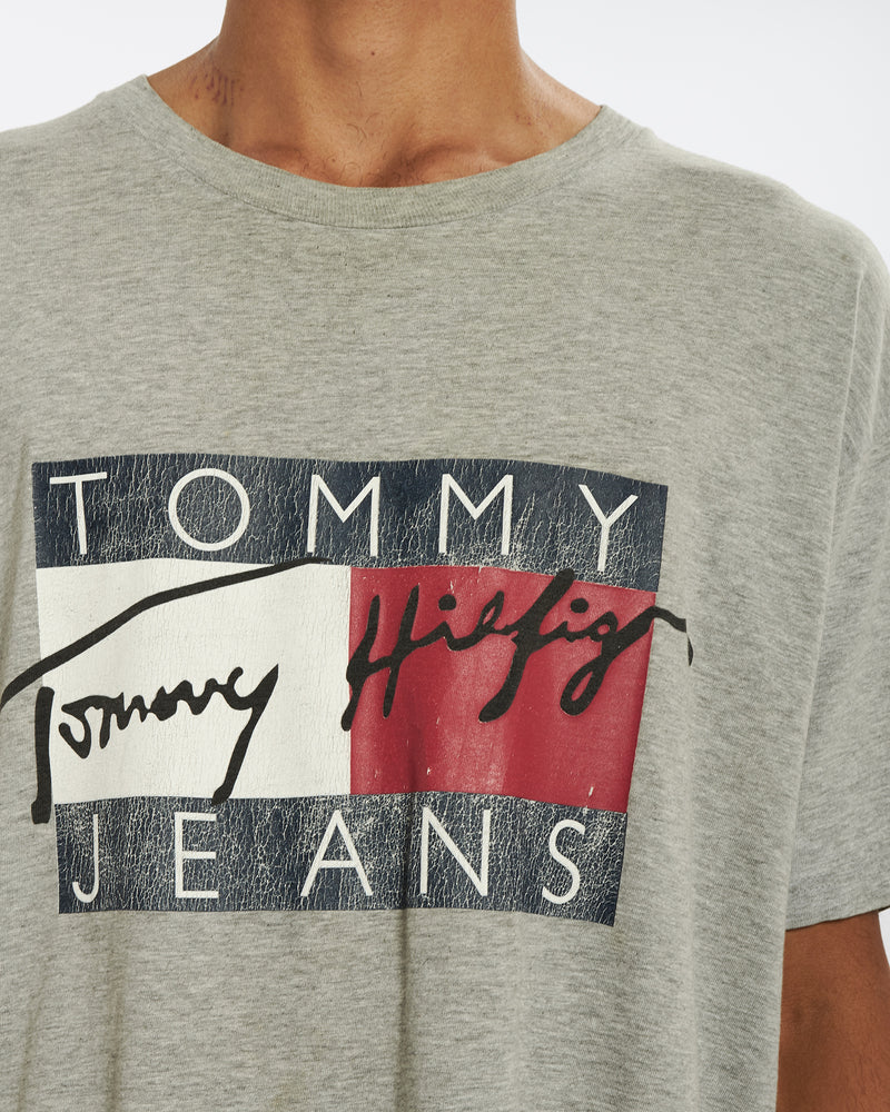 Vintage 90s Tommy Hilfiger Big Flag Tee <br>XL , The Real Deal , newtown, sydney, australia, thrift store, opshop, preloved, secondhand, sustainable, retro, antique, 70s, 80s, 90s, 2000s, 00s, fashion, clothing, streetwear, trendy, garment, style, boutique, store, shop, archive, sale, cheap, best, top