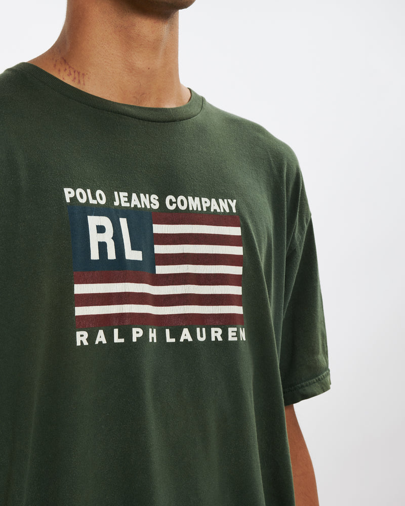 Vintage 90s Ralph Lauren Polo Jeans Co. Tee <br>XXL , The Real Deal , newtown, sydney, australia, thrift store, opshop, preloved, secondhand, sustainable, retro, antique, 70s, 80s, 90s, 2000s, 00s, fashion, clothing, streetwear, trendy, garment, style, boutique, store, shop, archive, sale, cheap, best, top