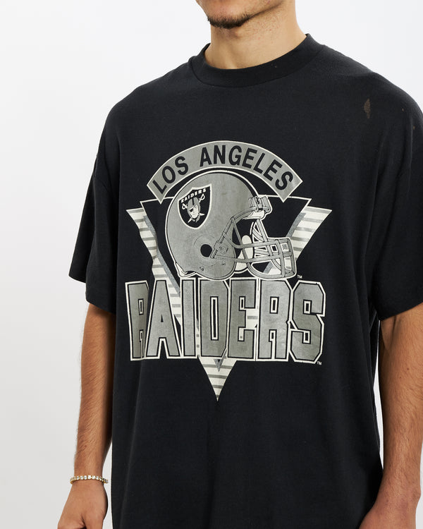 Vintage 90s Los Angeles Raiders Tee <br>L , The Real Deal , newtown, sydney, australia, thrift store, opshop, preloved, secondhand, sustainable, retro, antique, 70s, 80s, 90s, 2000s, 00s, fashion, clothing, streetwear, trendy, garment, style, boutique, store, shop, archive, sale, cheap, best, top