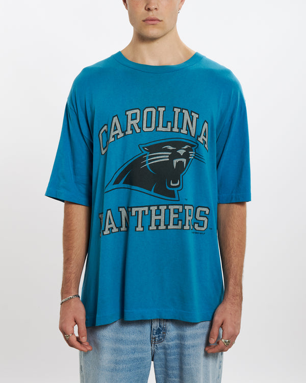 Vintage 1993 Carolina Panthers Tee <br>L , The Real Deal , newtown, sydney, australia, thrift store, opshop, preloved, secondhand, sustainable, retro, antique, 70s, 80s, 90s, 2000s, 00s, fashion, clothing, streetwear, trendy, garment, style, boutique, store, shop, archive, sale, cheap, best, top