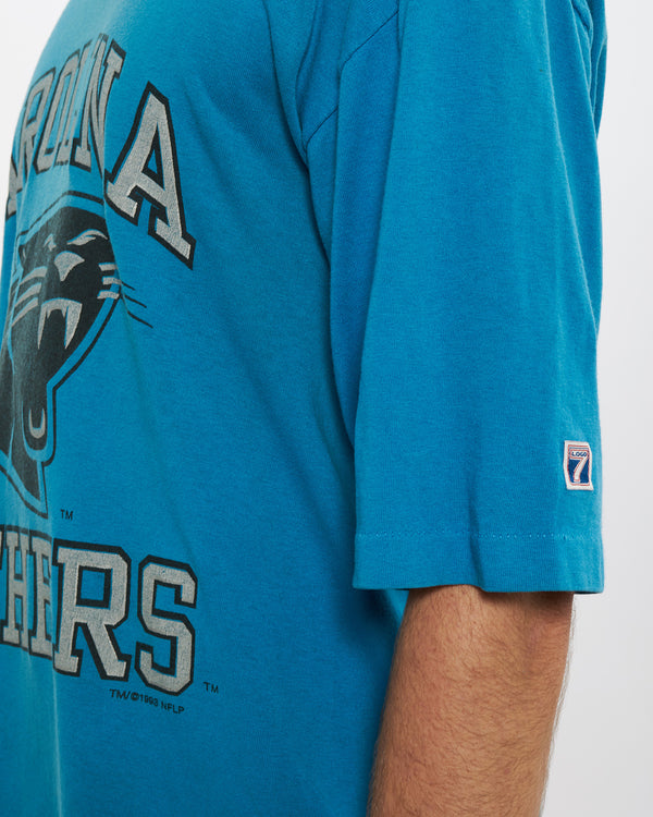 Vintage 1993 Carolina Panthers Tee <br>L , The Real Deal , newtown, sydney, australia, thrift store, opshop, preloved, secondhand, sustainable, retro, antique, 70s, 80s, 90s, 2000s, 00s, fashion, clothing, streetwear, trendy, garment, style, boutique, store, shop, archive, sale, cheap, best, top