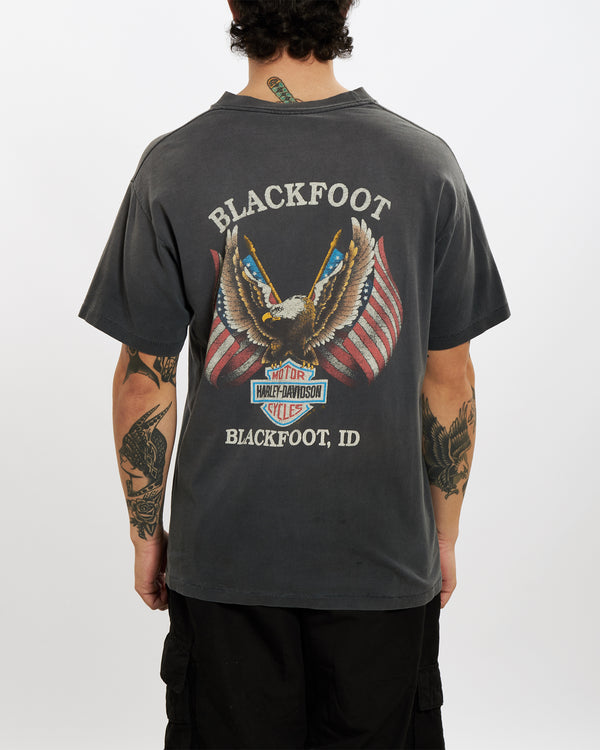 1990 Harley Davidson 'Blackfoot, ID' Tee <br>L