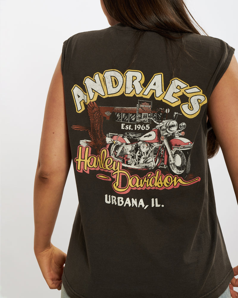 Vintage Harley Davidson  'Urbana, Illinois' Tank Top <br>M