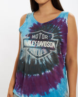 90s Harley Davidson Tie Dye Tank Top <br>M